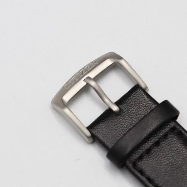 Excellent condition Citizen genuine leather strap, black color, for 22mm men'