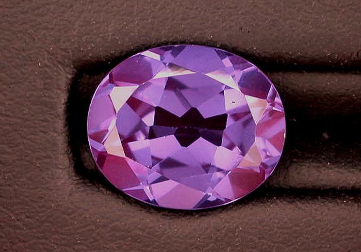 12×10 12mm x 10mm Oval Synthetic Corundum Amethyst Purple Blue Gemstone 3427