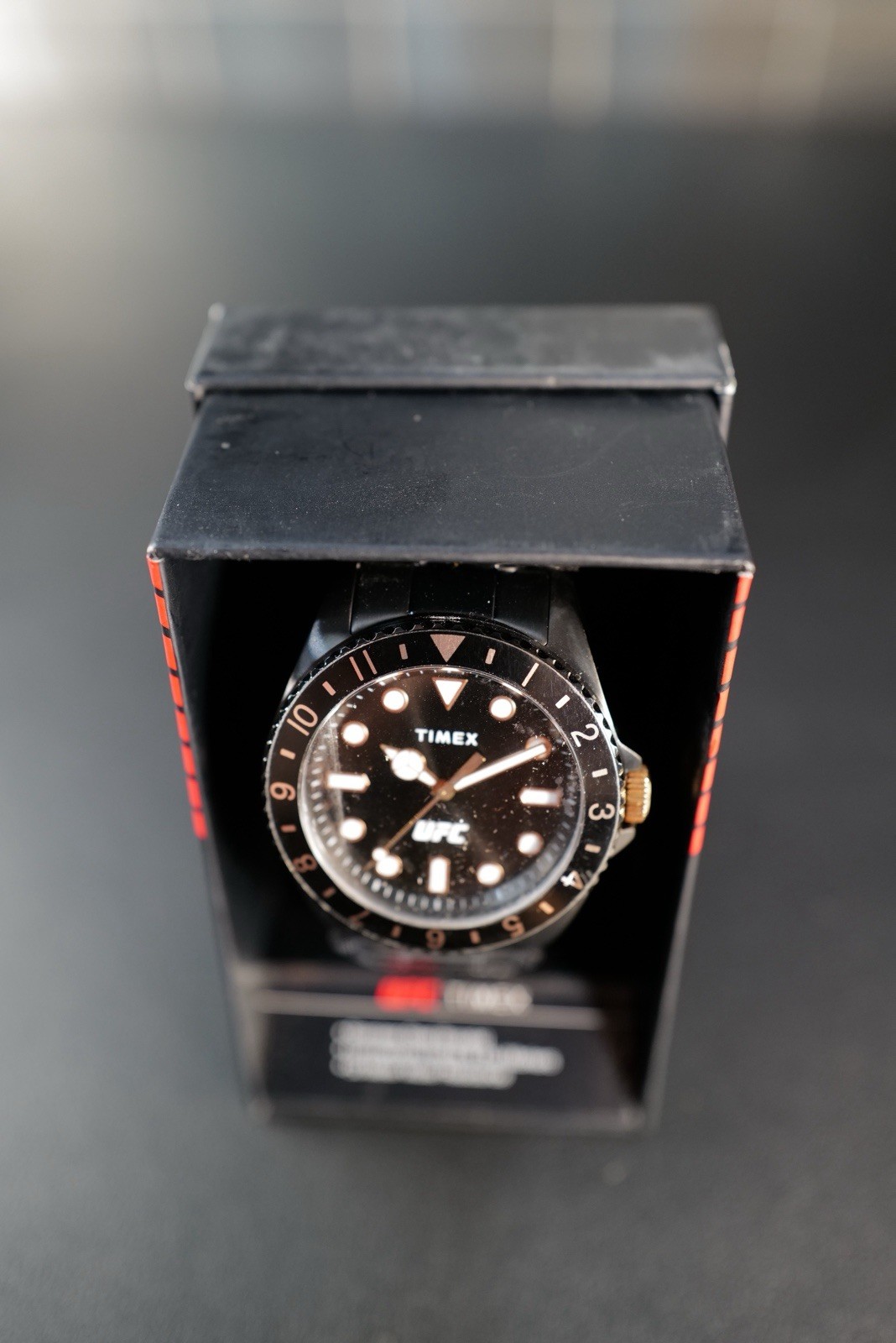 Timex TW2V56800 Mens UFC Alpha Black Stainless Steel Bracelet 50M WR