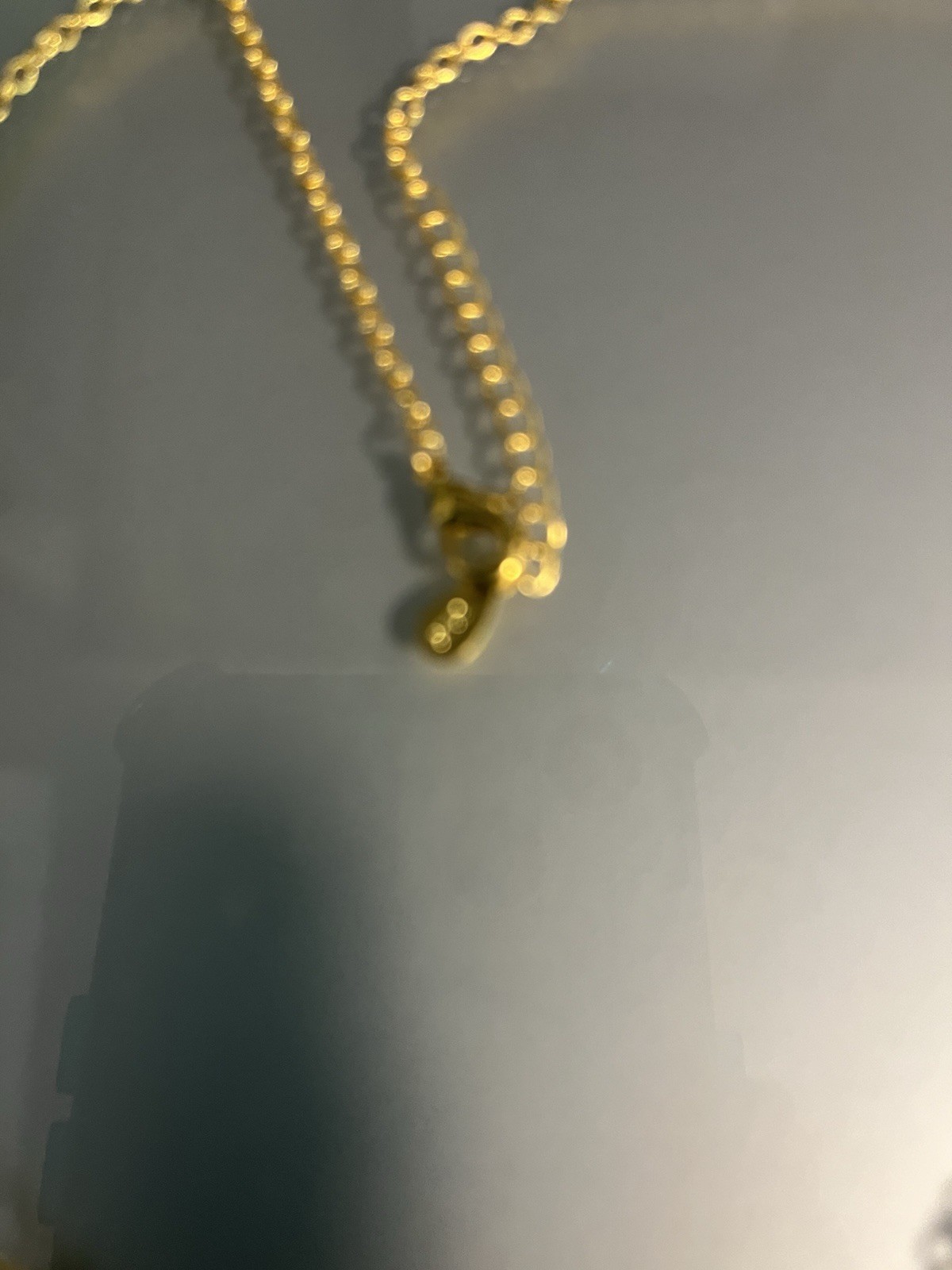 Sparkling Crystal Necklace 17”Marked 925
