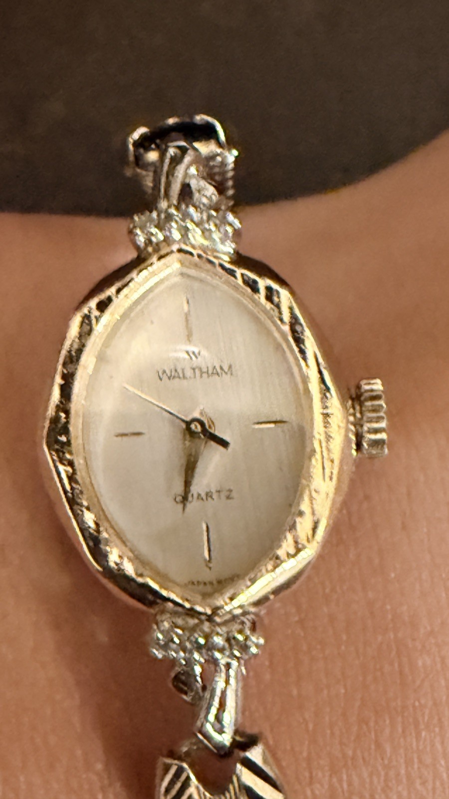 Vintage Waltham Japan 10K Gold Fill Ladies / Girls Quartz Watch with new battery