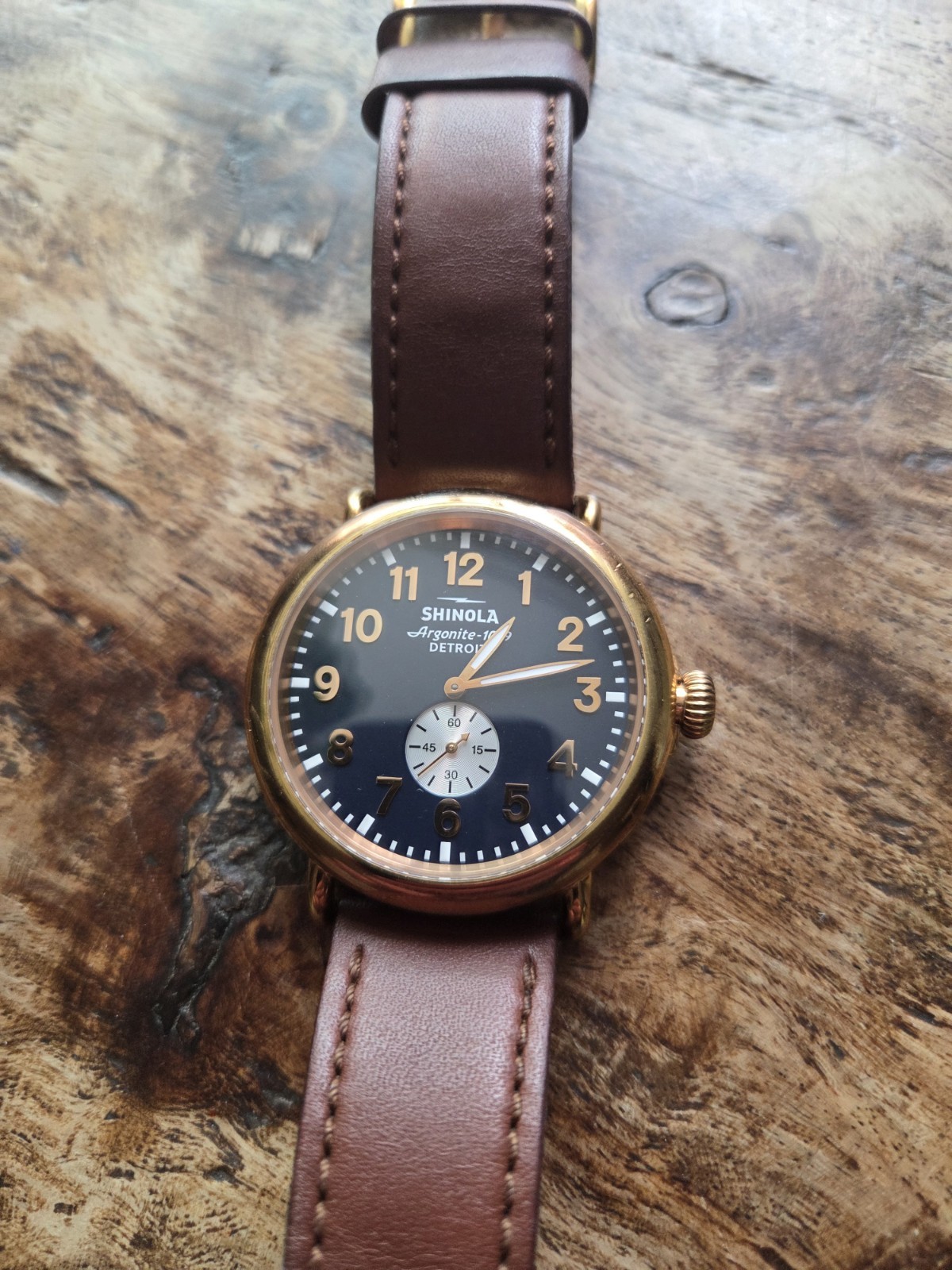 SHINOLA RUNWELL ARGONITE 1069 WORKING MENS WATCH 47MM