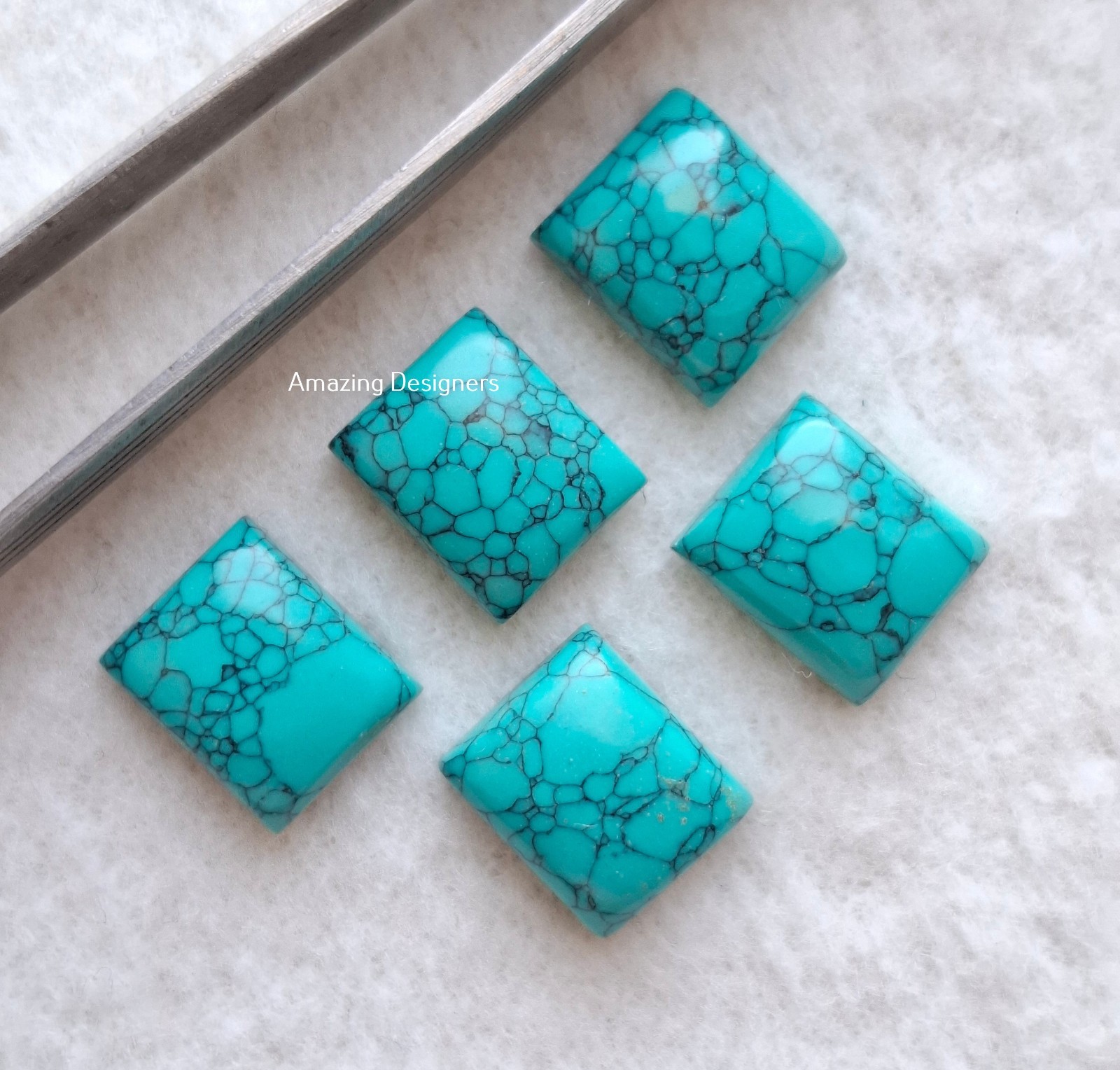 Synthetic Turquoise Rectangle Cabochon 6x8mm to 20x25mm Loose Gemstone