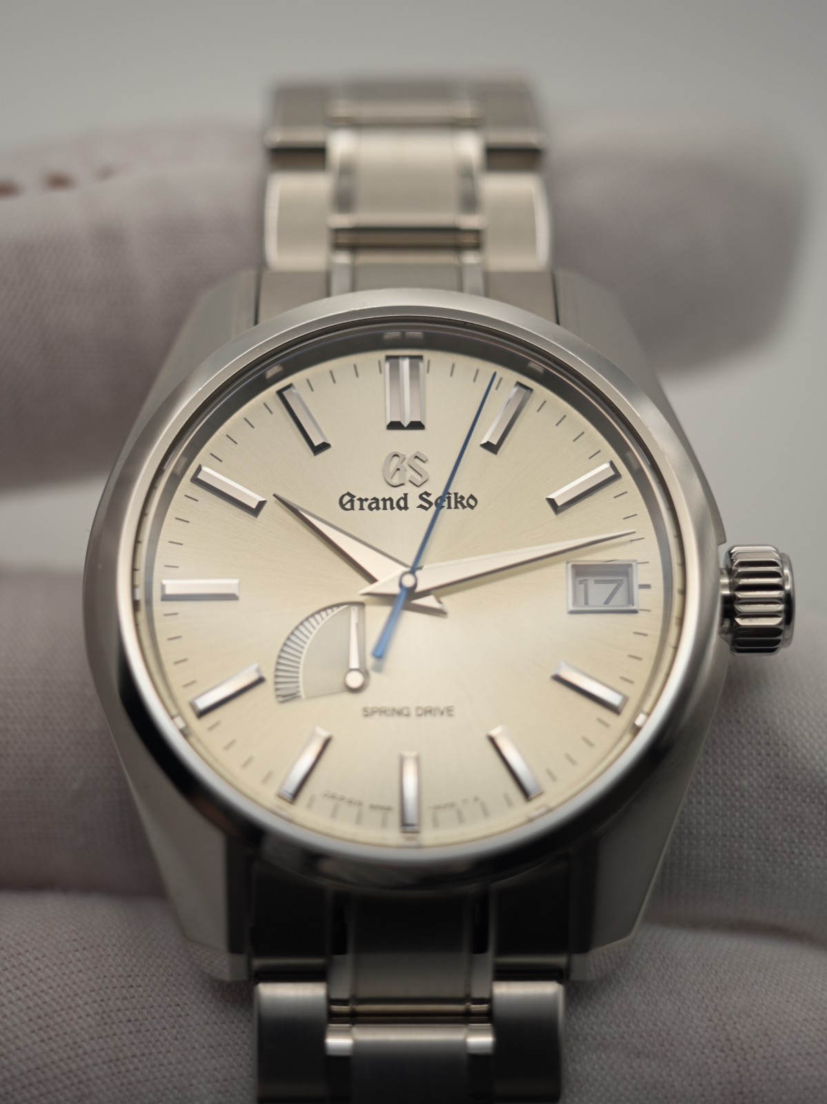 Grand Seiko SBGA373, Champagne/Beige Dial – Full Set