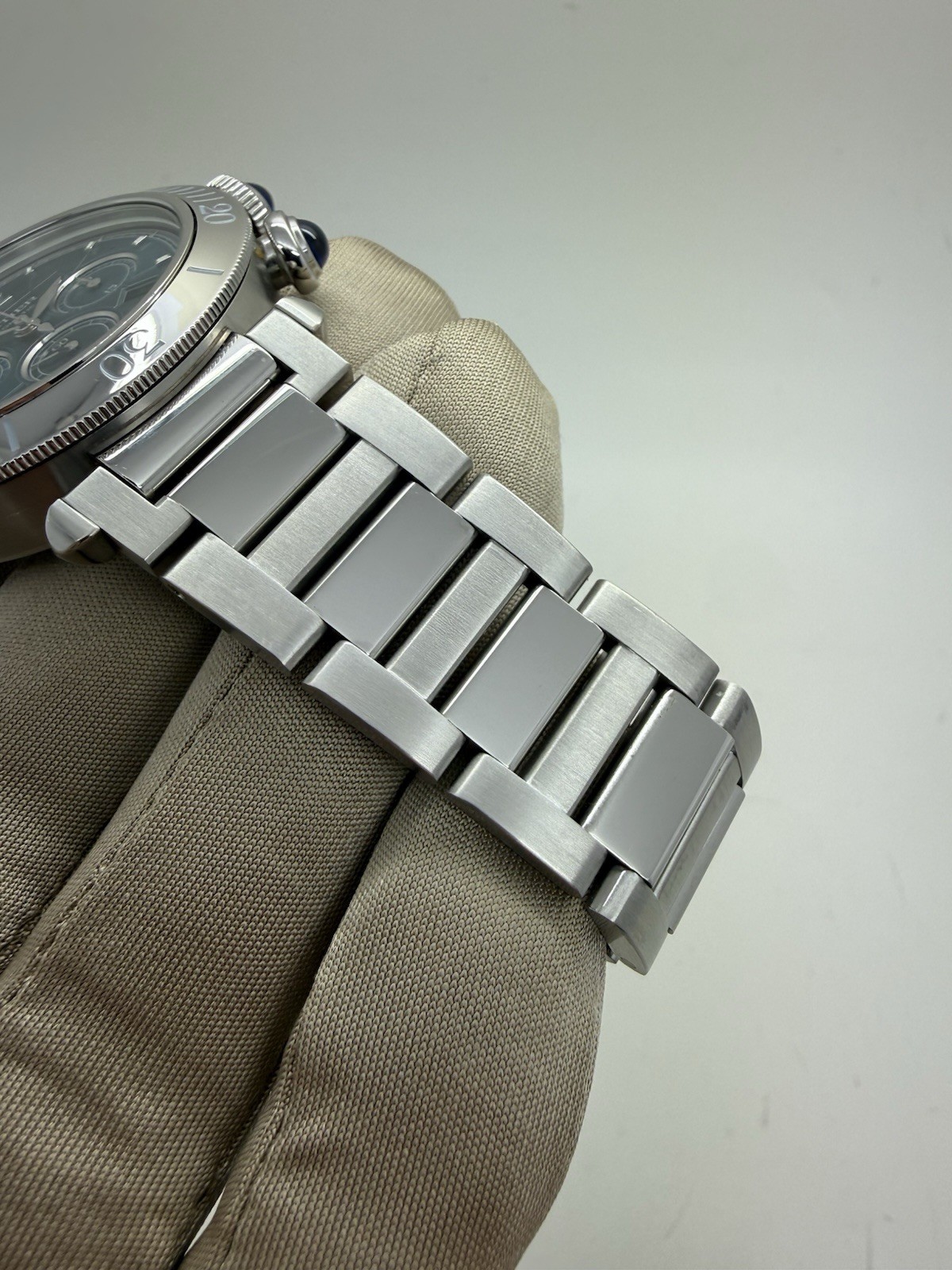 2024 Cartier Pasha Chronograph Blue Dial Auto Steel 41mm Watch WSPA0039 w/ Box