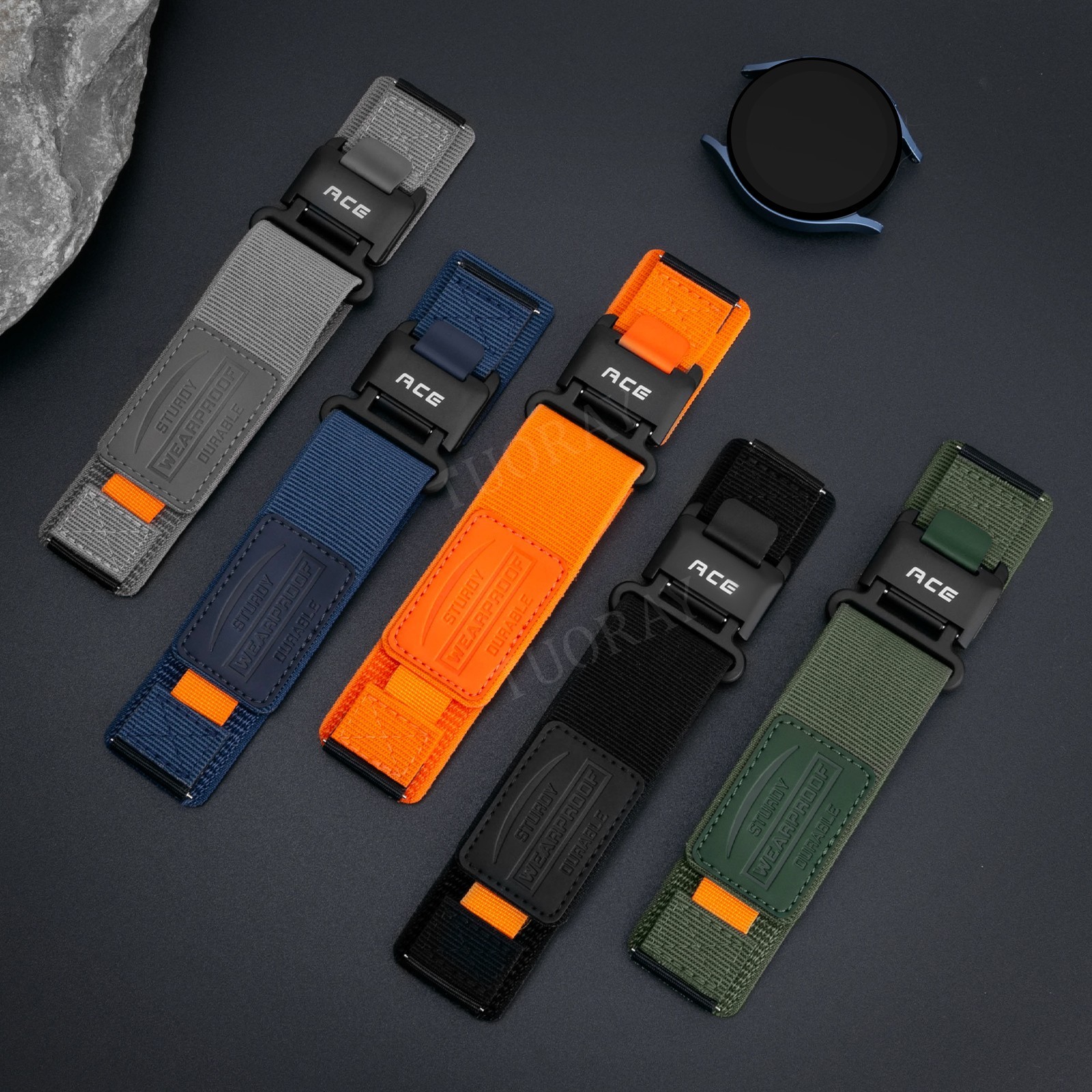 20/22mm Nylon Strap Watch Band For Amazfit GTS GTR 4 3 2 Mini Bip 5 Bip 6 Active