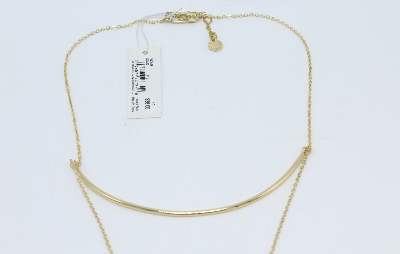 New French Connection Womens Layered Bar Lariat Necklace $38 Tags #FC13