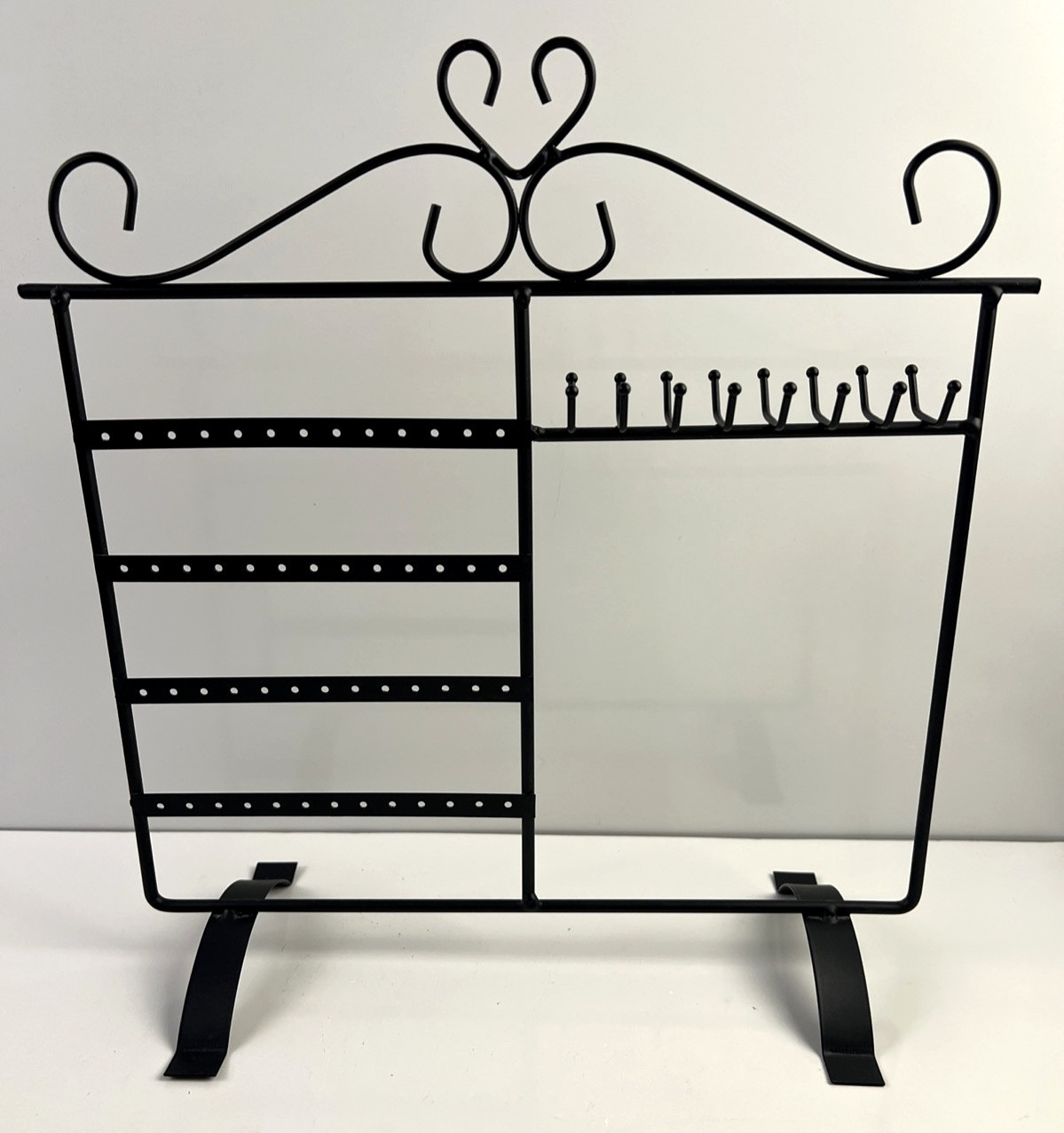 Metal BLK Jewelry Rack For Earrings, Necklaces Countertop/Dresser Free Standing