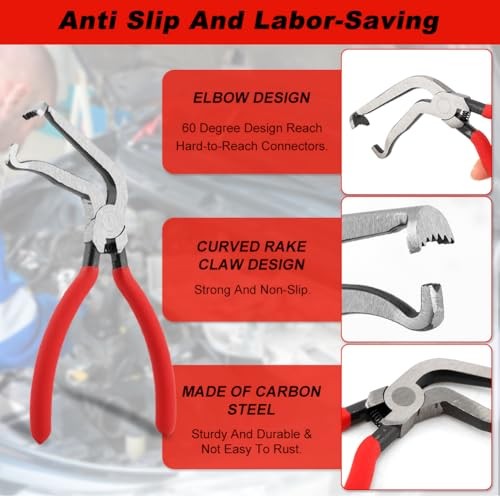 4 Pieces Electrical Disconnect Pliers for Cars, Electrical Connector Separator