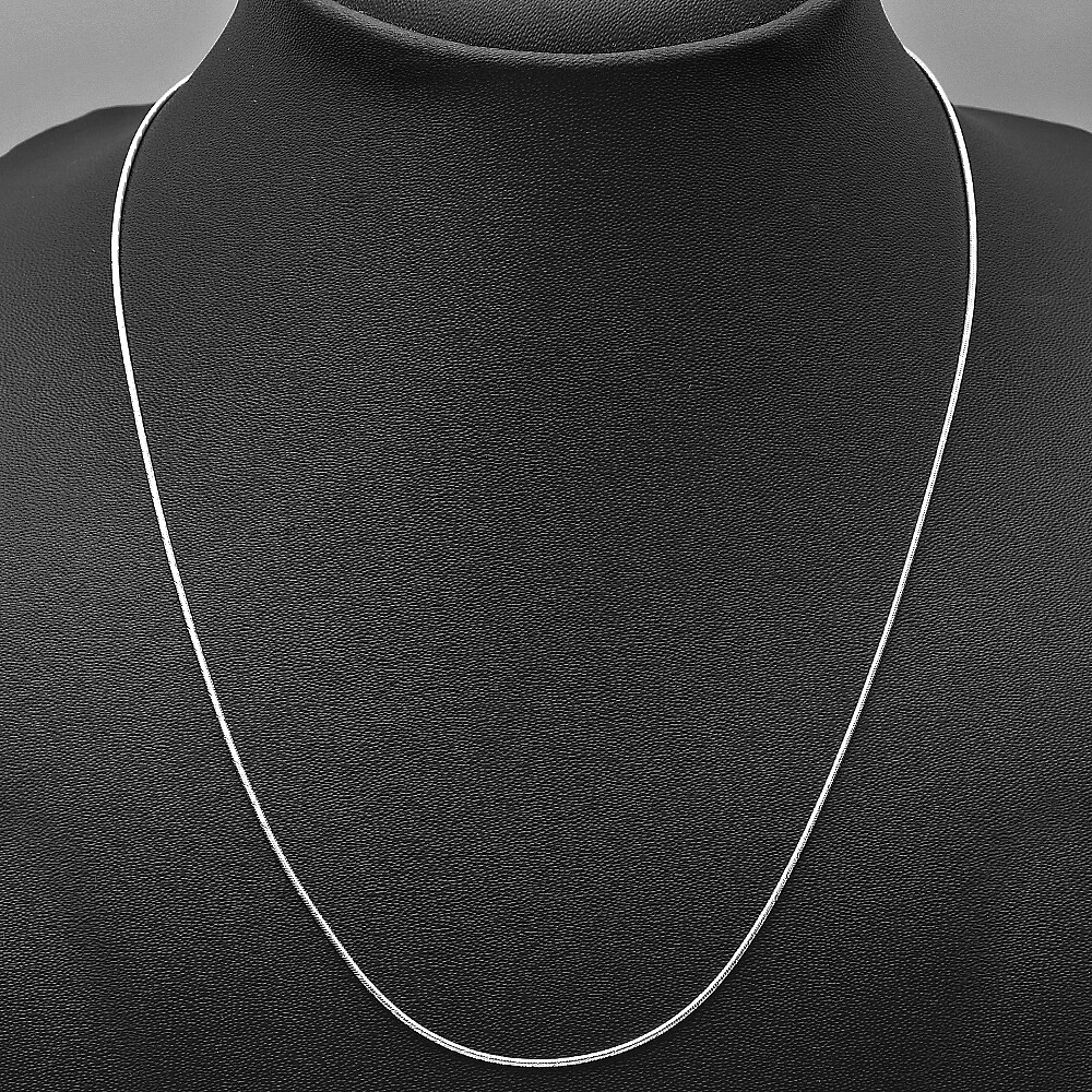 18″ 925 Sterling Silver Snake Chain Necklace for Men & Women Sleek Shine DGC1024