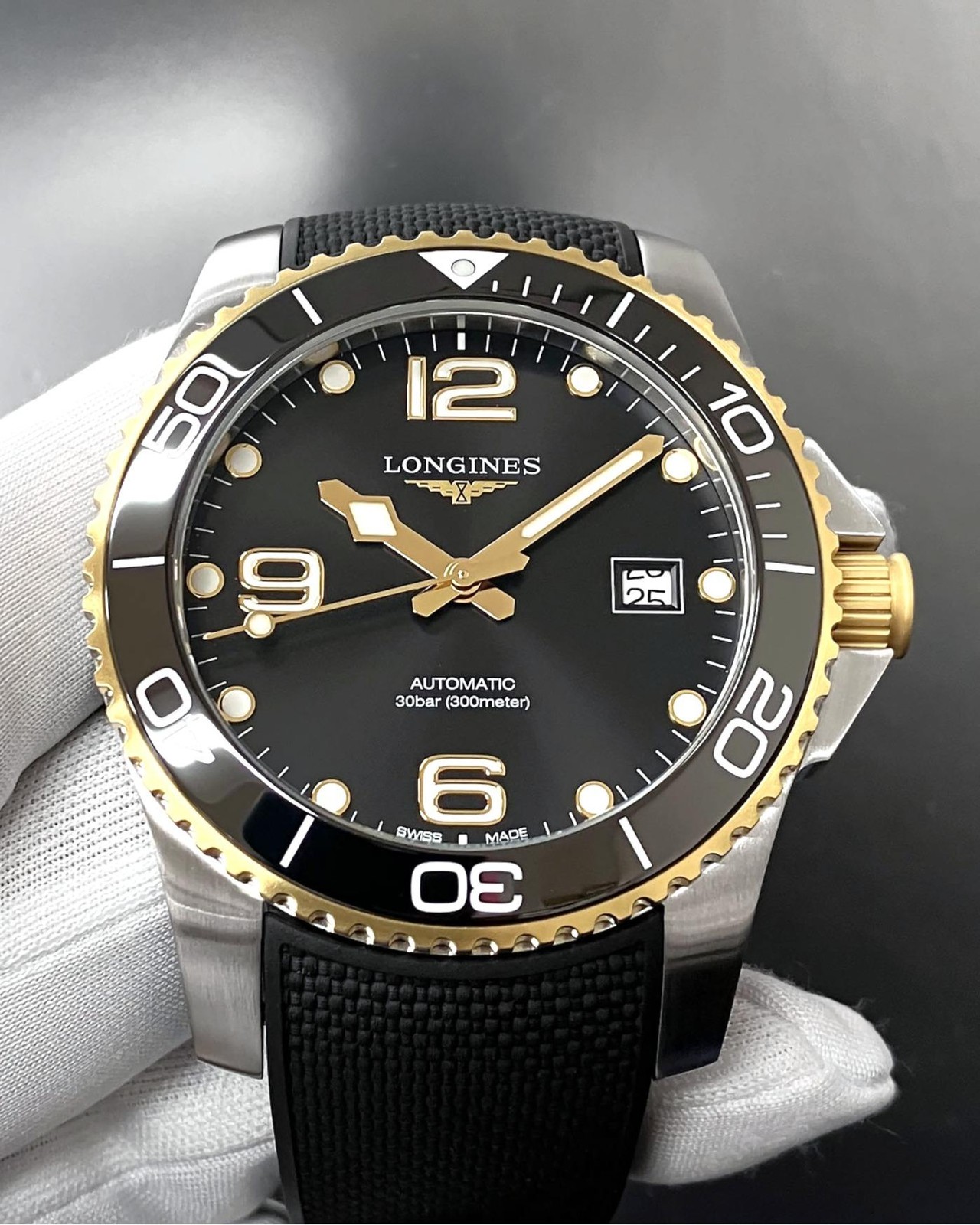 Longines HydroConquest Automatic 41mm Black Rubber Men’s Watch L3.781.3.56.9