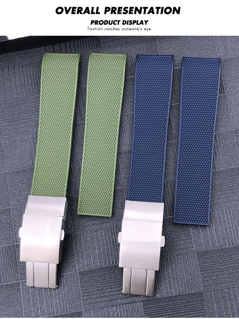 19 20 21mm Silicone Rubber Watch Band Strap Fits Longines Conquest HydroConquest