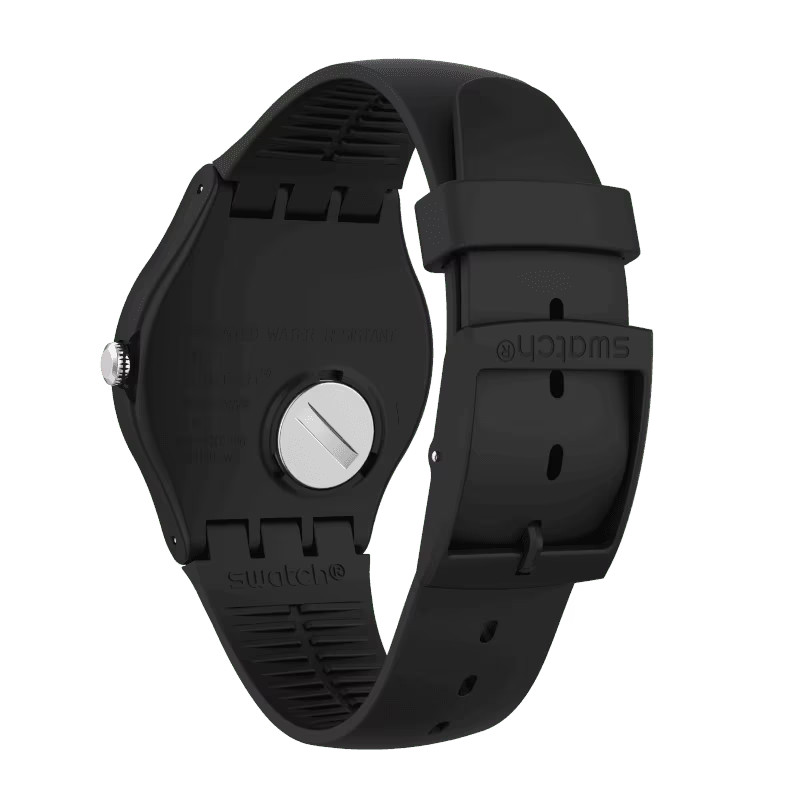 NEW & GENUINE Swatch “Piu Nero” (SUOB157 ) New Gent Swiss Quartz Watch 41mm