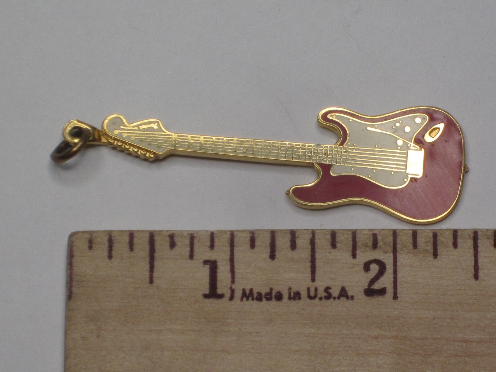 Future Primitive U.S.A. electric guitar musician music pendant charm art