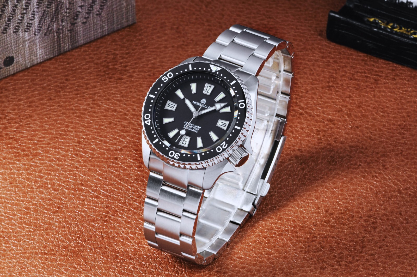 Heimdallr Sharkey H6-80C NH35A Diver 200M 660FT Automatic Watch 316L 41mm C3 SKX
