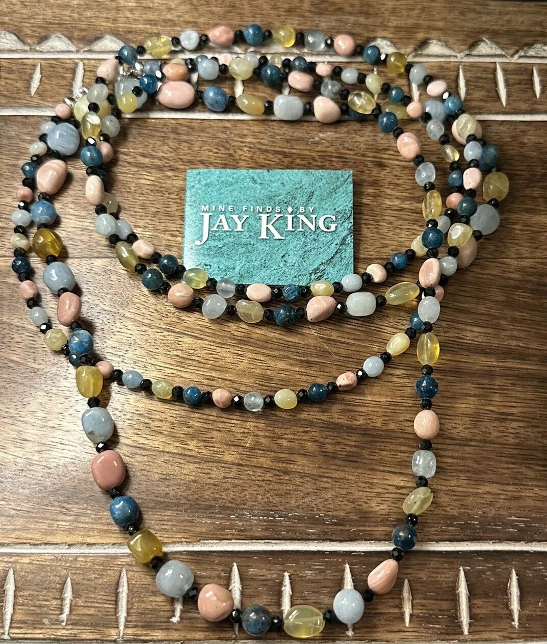 Mine Finds By Jay King Long 60” Multicolored Gemstone Necklace