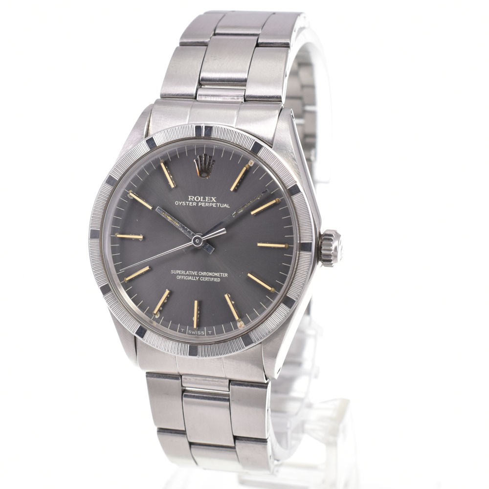 discount ROLEX Oyster perpetual 1007 Cal.1570 gray Dial Men’s Watch P#145651