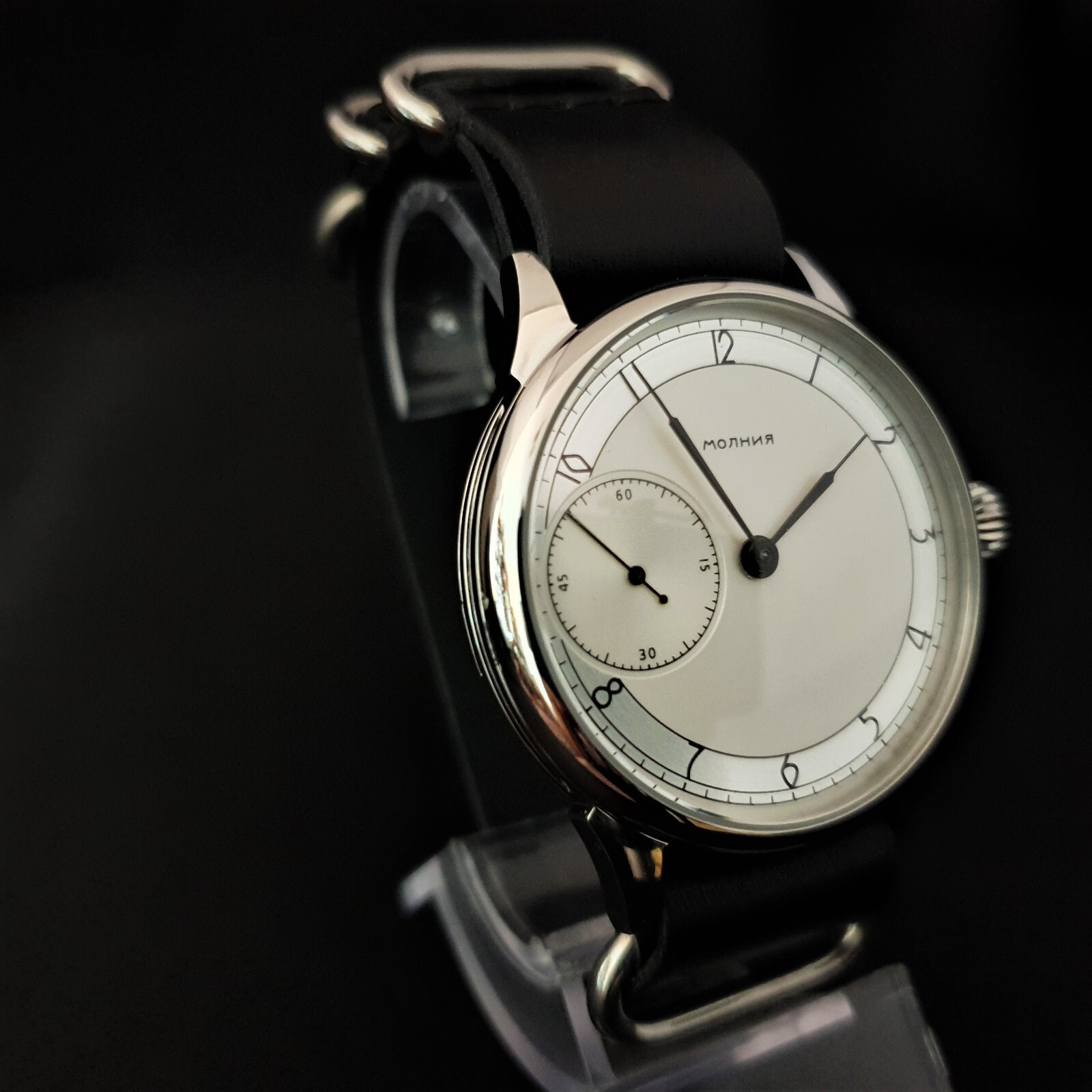 Watch Marriage 3602 Silver dial Dress WristWatch Mechanical Vintage Style USSR