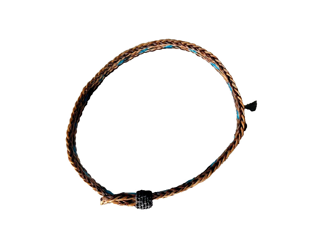 Western Boot Jewelry 3/8 in Horsehair Cowboy Adjustable fit Black Brown Turquois