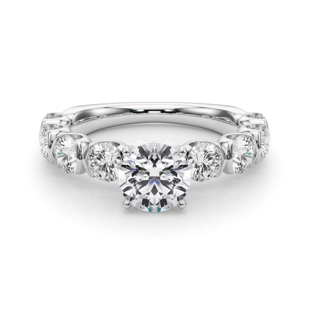 Stunning Solitaire Engagement Ring VS F 1.80-3.40 Ct Lab Grown Diamond 14K Gold