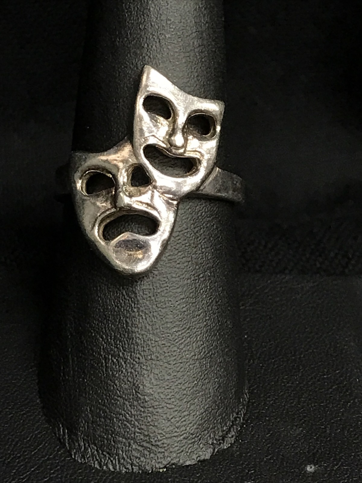 STERLING Sz8 Ring BEAU DRAMA COMEDY TRAGEDY THEATER MASK