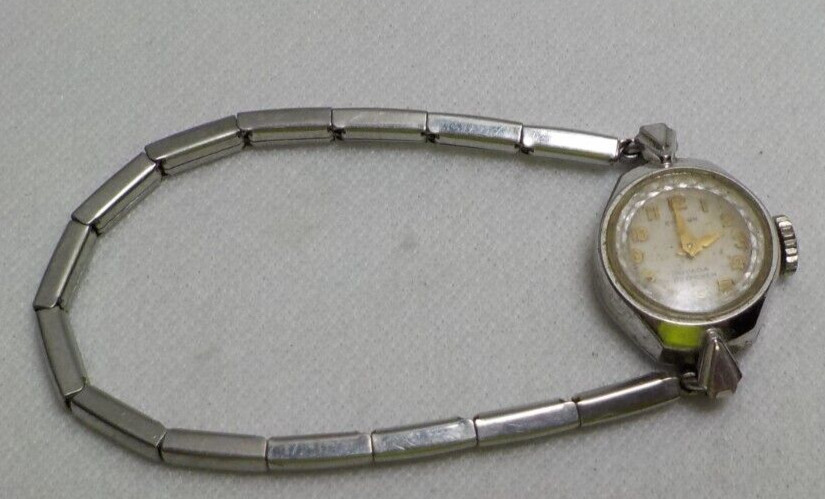 VINTAGE CROTON NIVADA GRENCHEN LADIES WRIST WATCH 1OK RGP WATCHMAKER