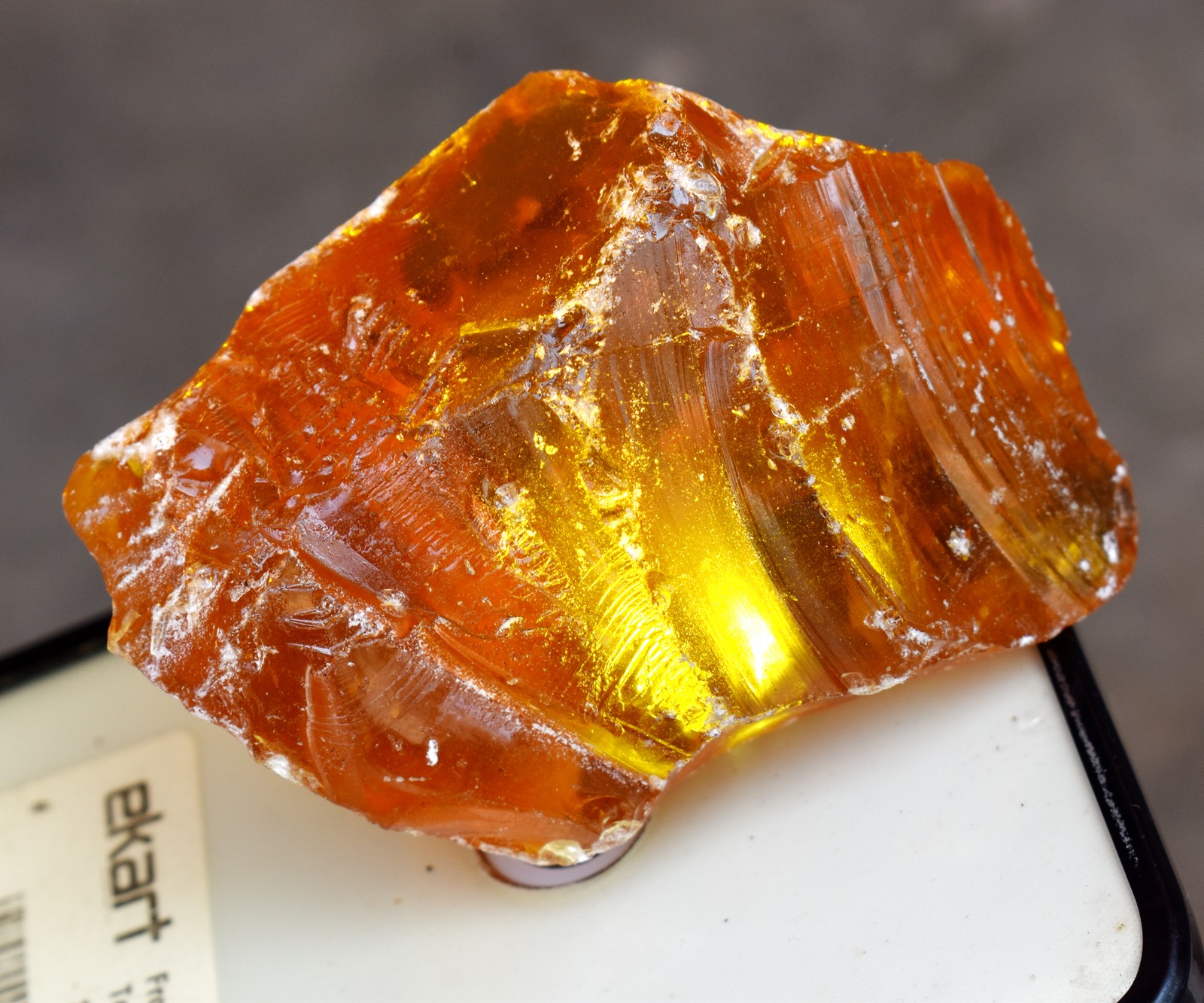 380.30 Ct Natural Orange Amber Uncut Rough Certified Gemstone Best Gift For Mom