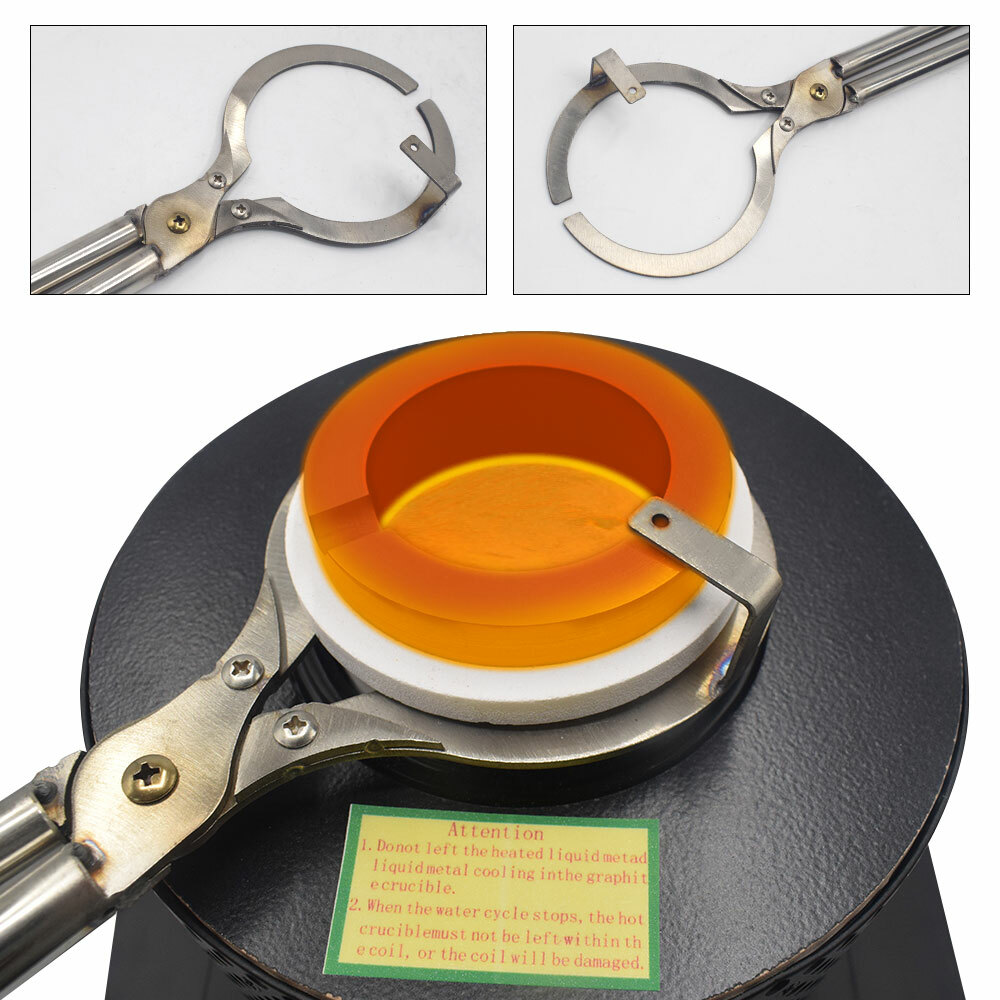 Induction Furnace Metal Melting Furnace Smelt Gold Copper Iron Steel 1600℃/2912°