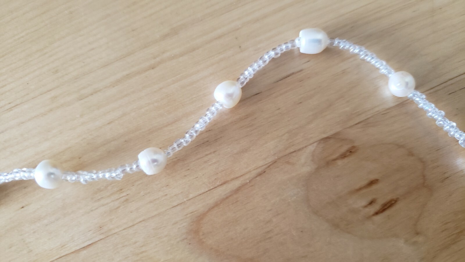 Genuine PEARL Necklace , 18″ , HAND CRAFTED in USA