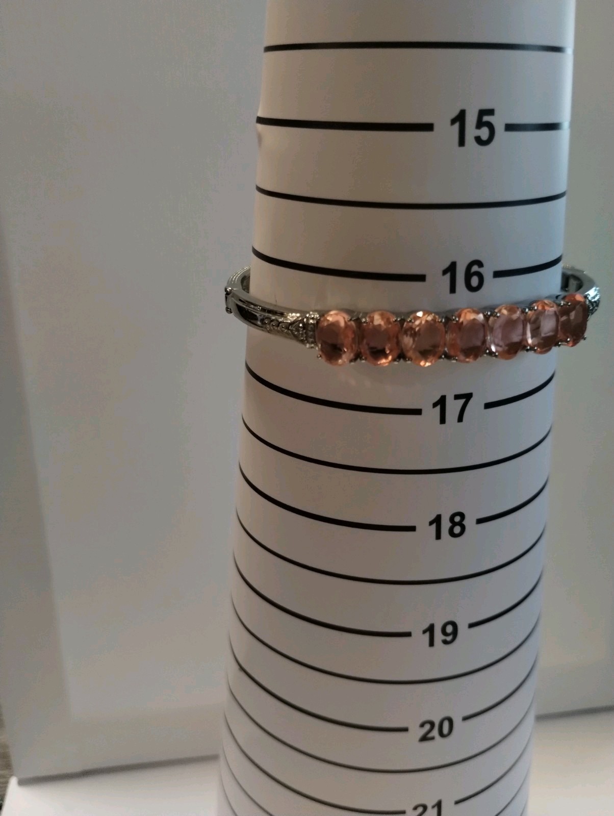 Morganique Quartz Adjustable Bangle Bracelet In 316L Stainless Steel 6.50-7.87in