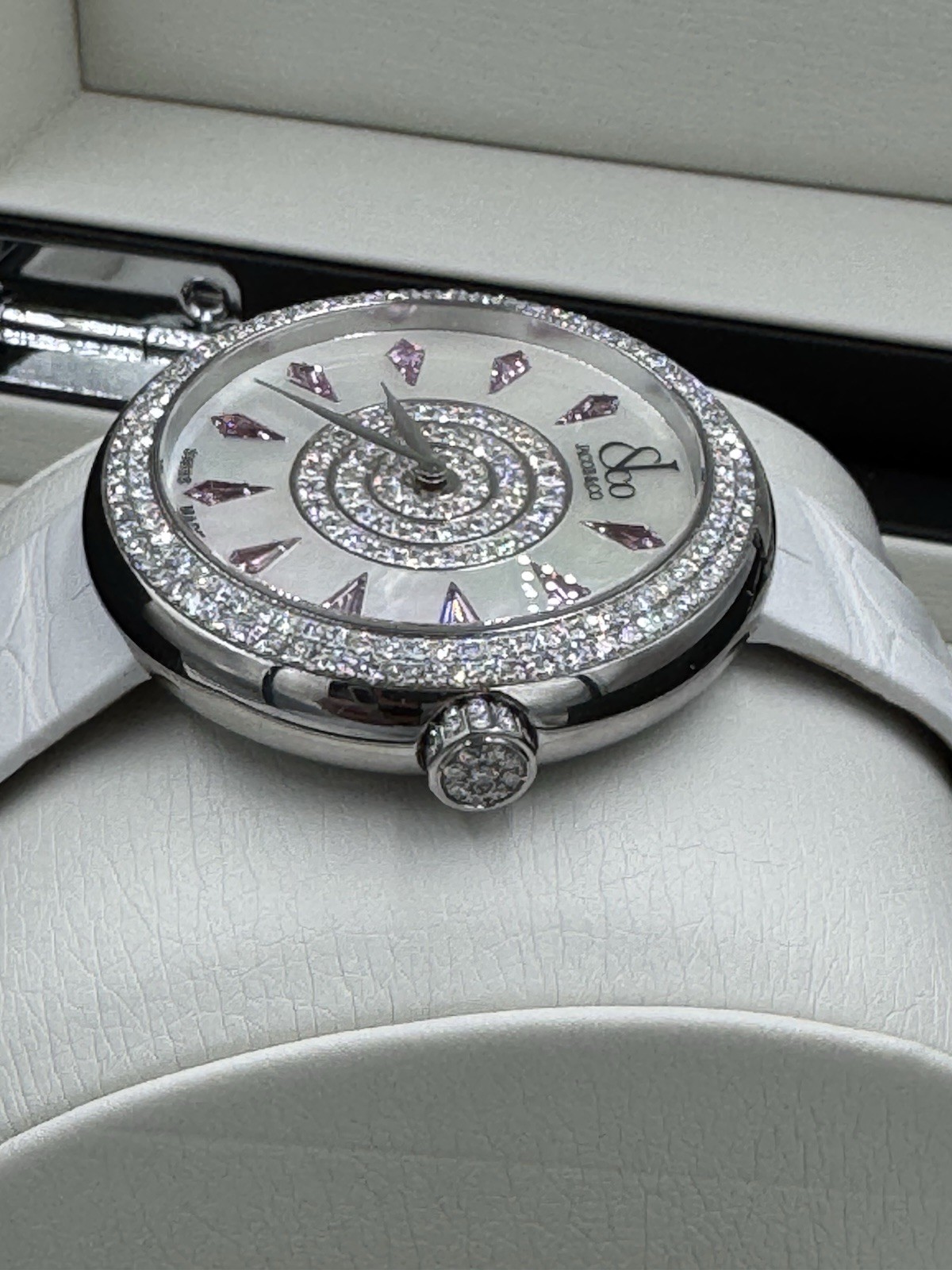 Jacob & Co. Brilliant Saphire 44mm Double Diamond Bezel Watch Box only 999 made