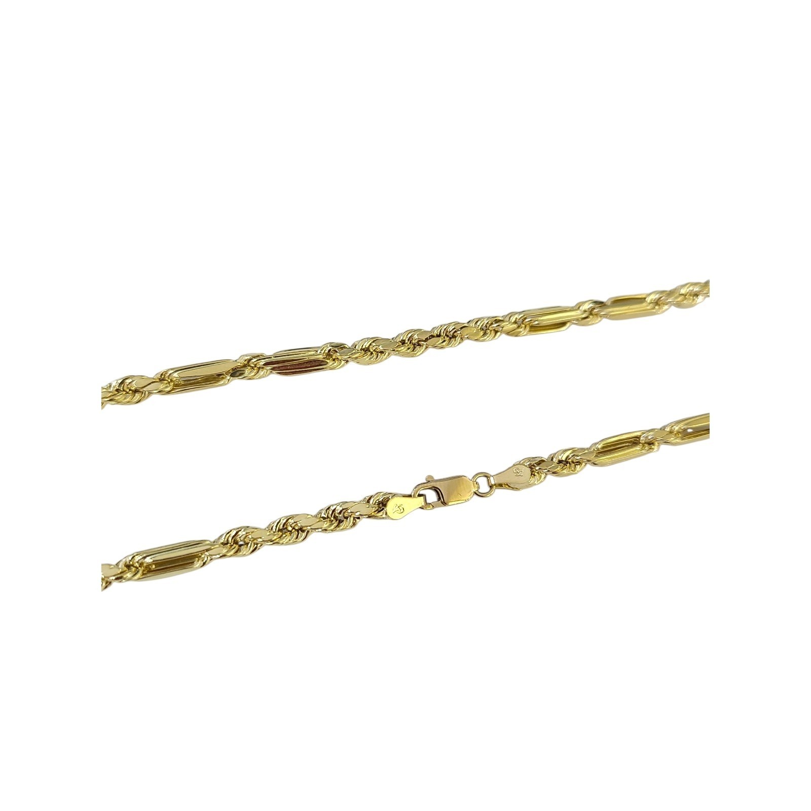 Real 14k Yellow Gold Milano Rope Chain 5mm Necklace 18″-30″ in Men Women
