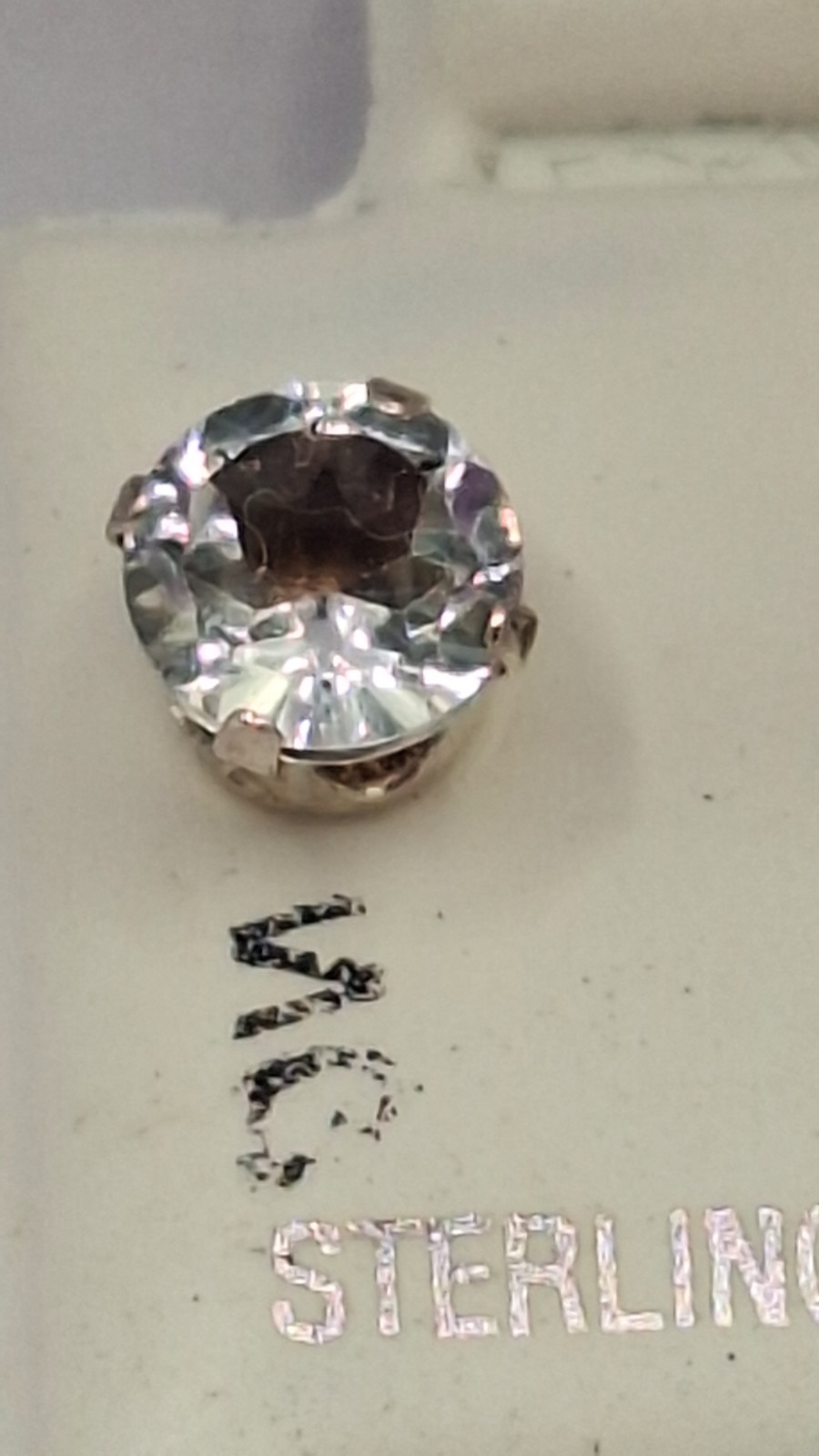 925 Silver Topaz Approx. 1 CT (6x3mm) Designer Earrings.