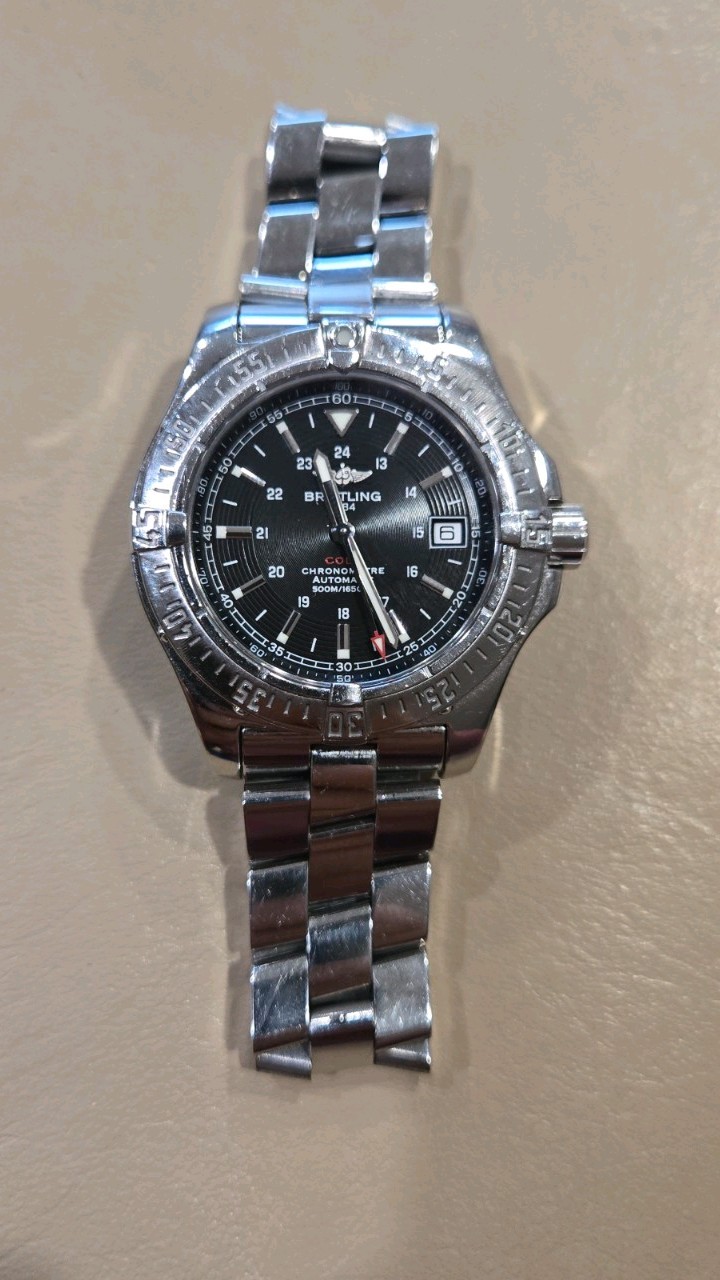 Breitling Colt Automatic A17380 41mm Stainless Steel Black Dial Watch