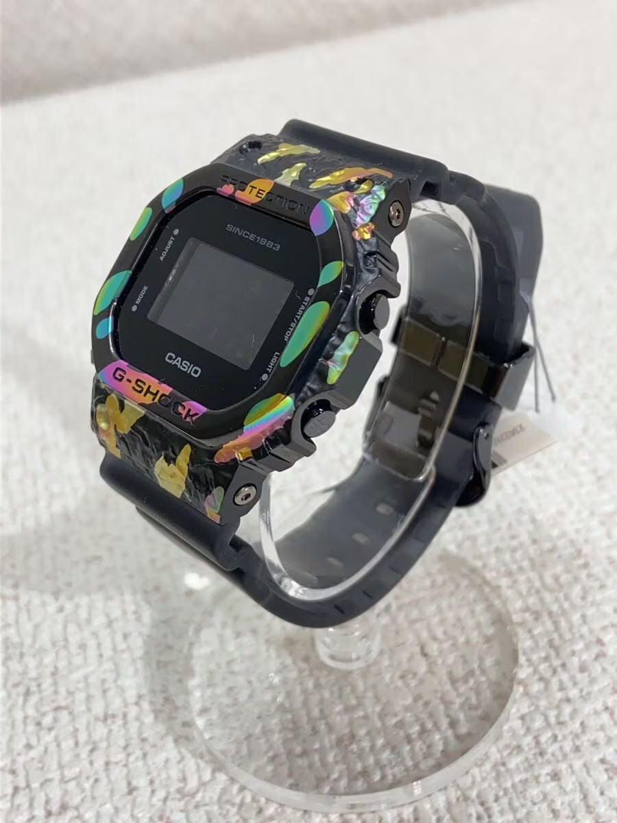 CASIO Quartz Watch G SHOCK Digital Rubber BLK BLK