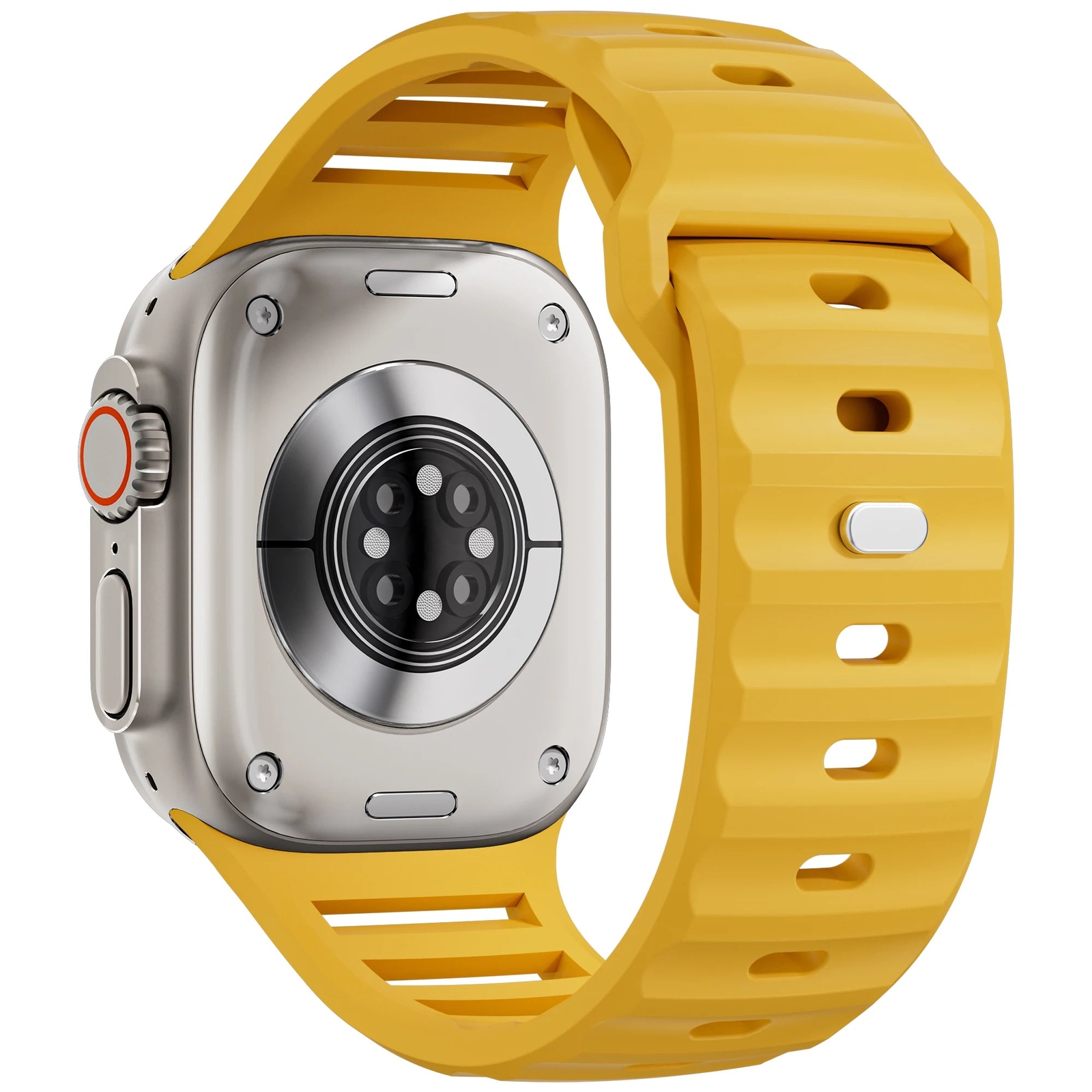 Breathable Wide Sport Silicone Band For Apple Watch 42mm 44mm 45mm 46mm 49mm