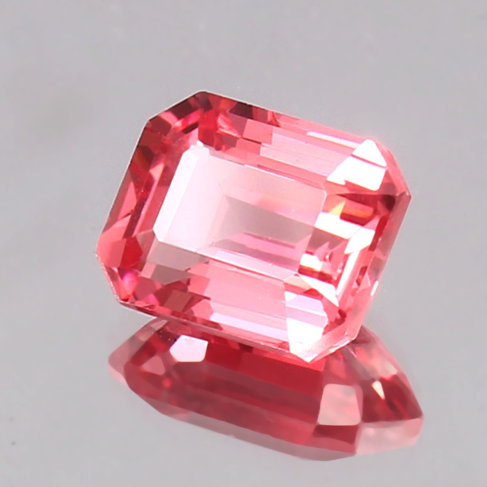AAA Natural Ceylon Padparadscha Sapphire Loose Radiant Cut Gemstone 4.90 CT