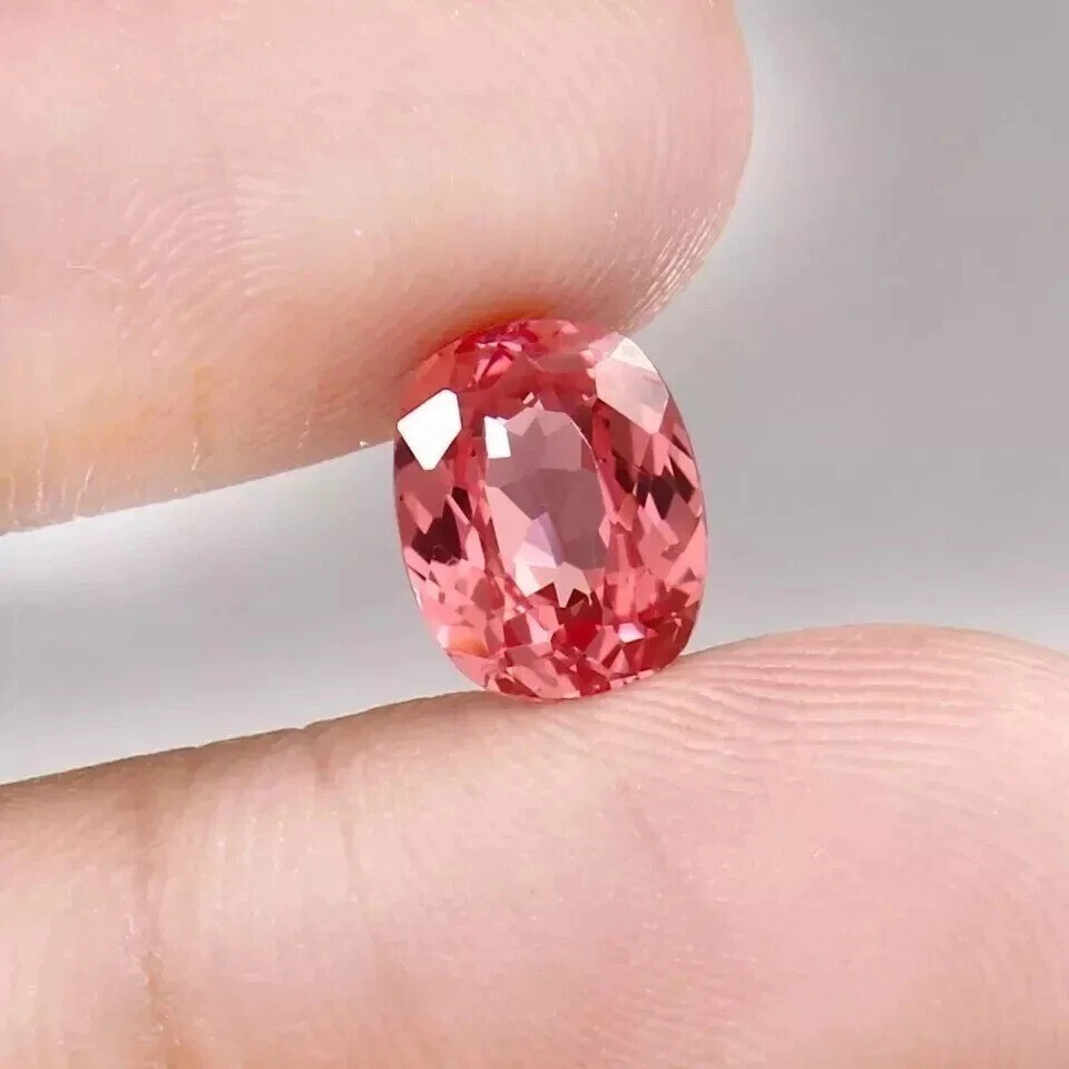Padparadscha Sapphire Ceylon 9-10 Ct Cushion Cut Natural EGL Loose Gemstone