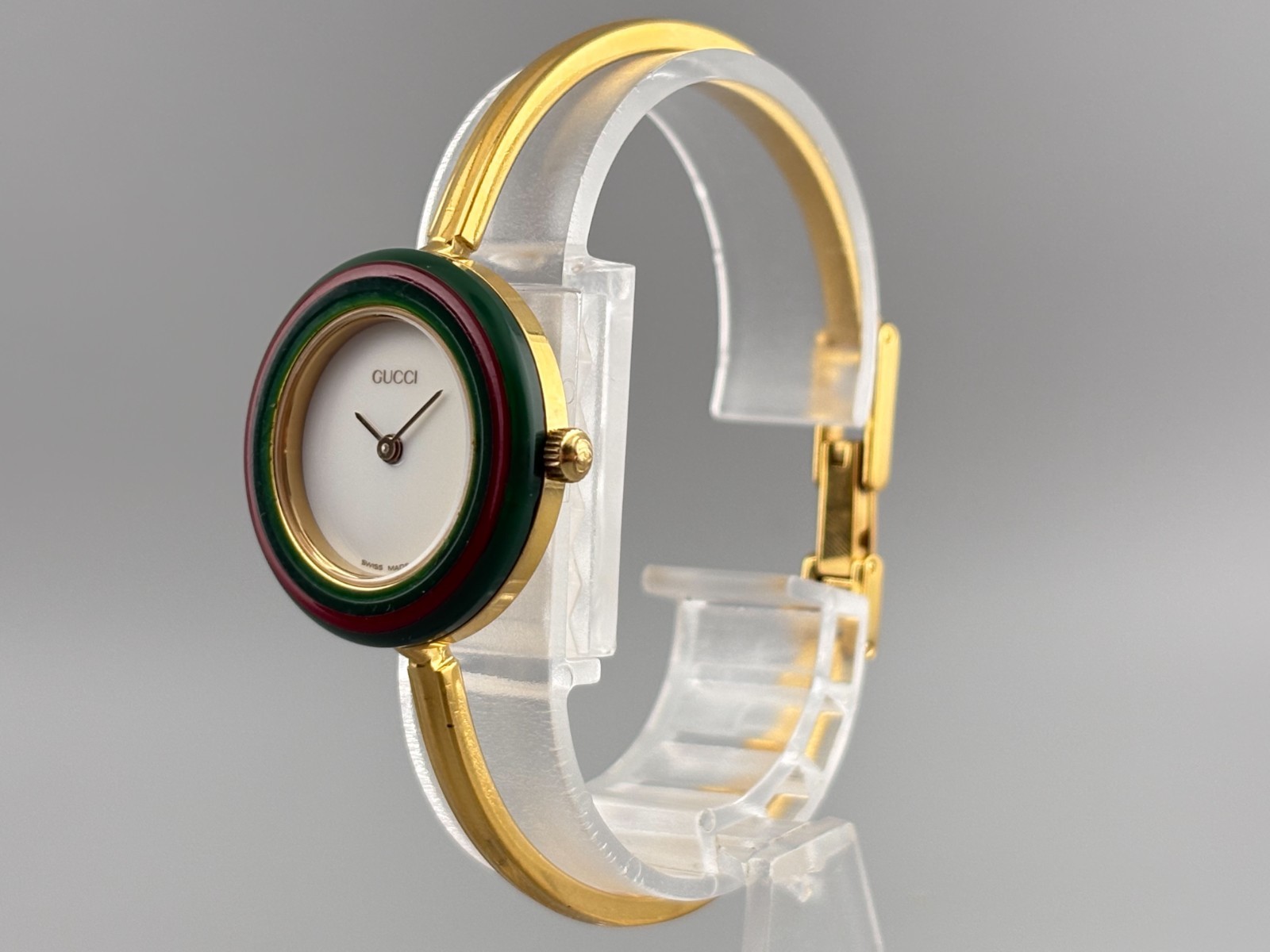 Gucci Change Bezel 11/12.2 Watch 12 Colors Box White Gold [Very Good]