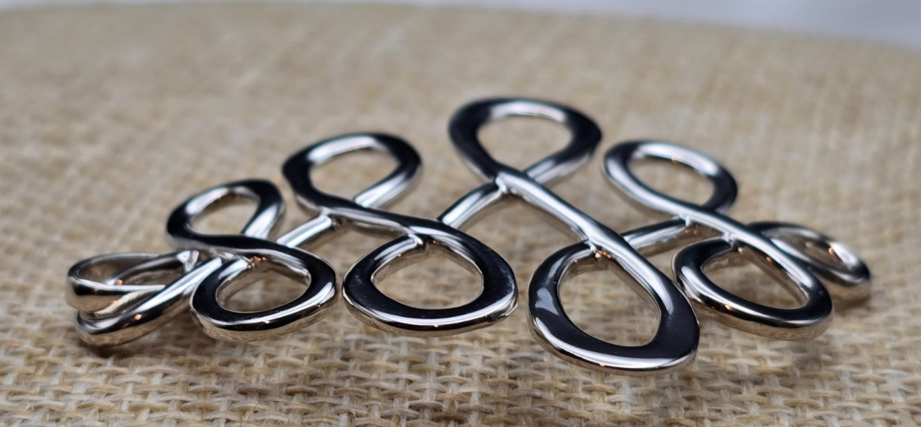 Vintage Sterling Silver Robert Lee Morris Studio Infinity Swirl Pendant