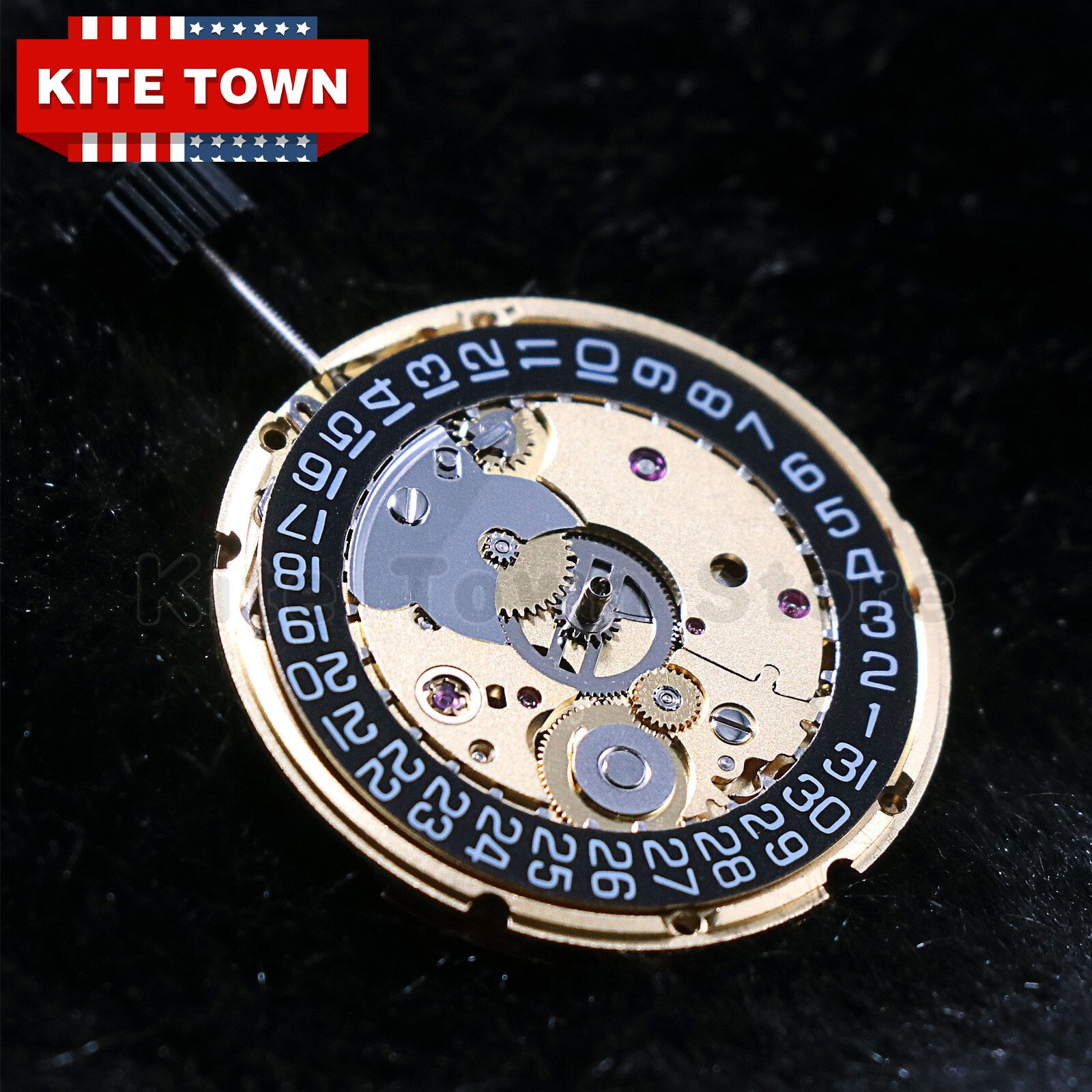 ST2130 Clone ETA 2824-2 SELLITA SW200 Gold Black 3H Atomatic Watch Movement