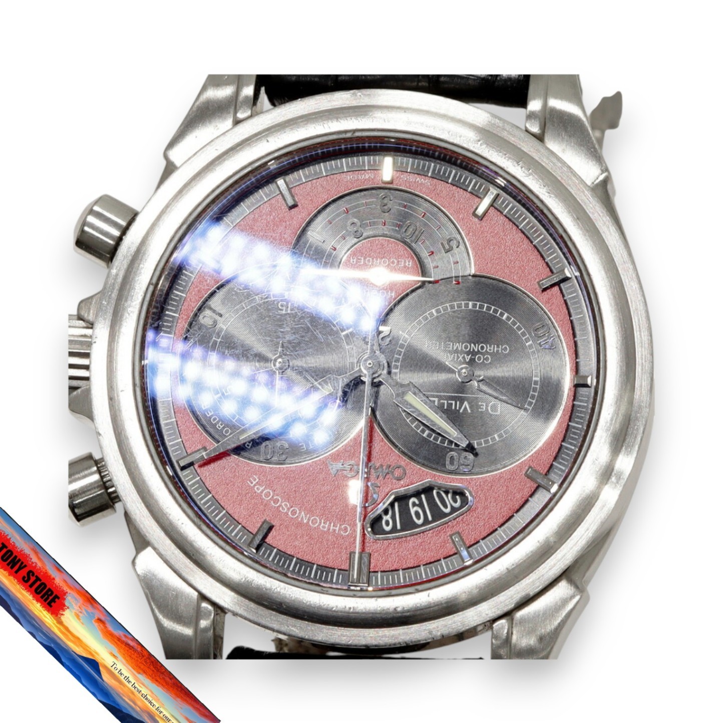 Omega De Ville Chronoscope 4851.61.31 Men’s wristwatch stainless steel used