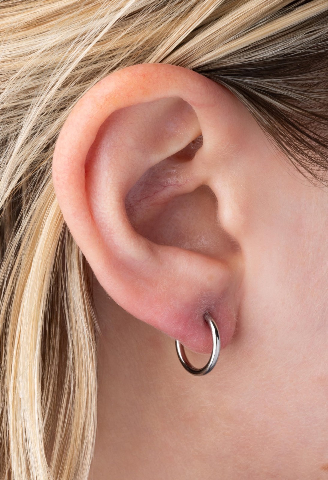Women Clip On Hoop Earrings Stainless Steel Clip On Earrings Non-Pierced 1-3Pair