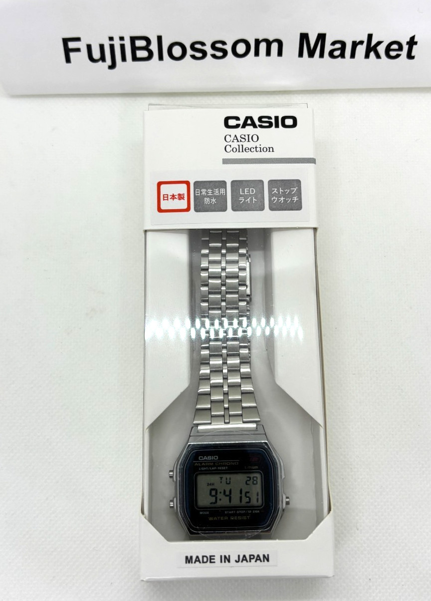 CASIO A159WA-N1JH Made in Japan Collection STANDARD Digital Watch Silver NEW