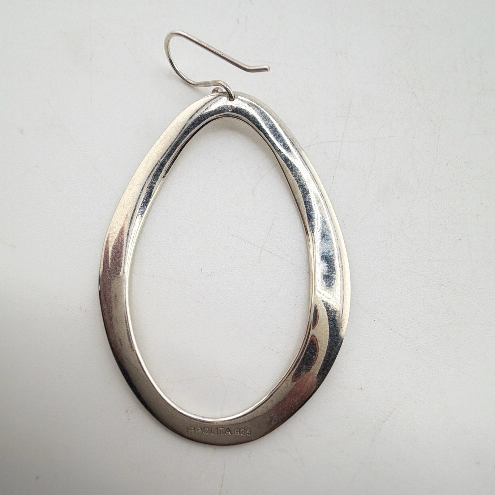 IPPOLITA 925 Sterling Silver Classico Open Oval Drop Dangle Wire Earrings AAM85
