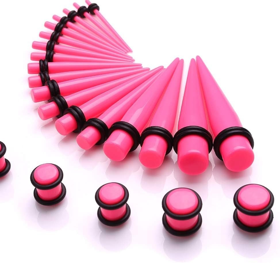 Complete 50-Piece Ear Stretching Kit for Comfortable Piercing