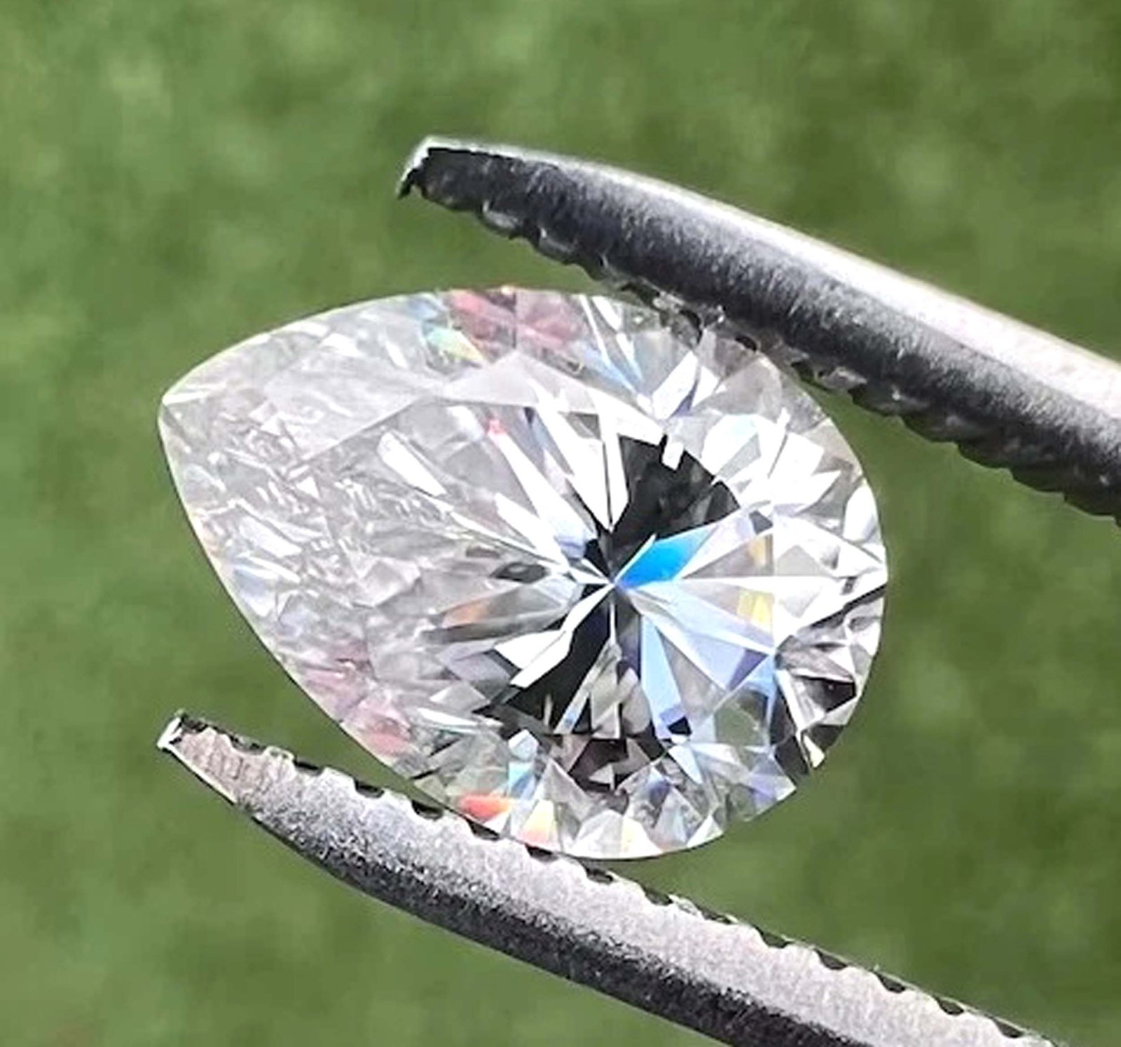 3.00 Carat Pear Cut White Diamond VVS1 Color CVD Certified Loose Gemstone 5SDK