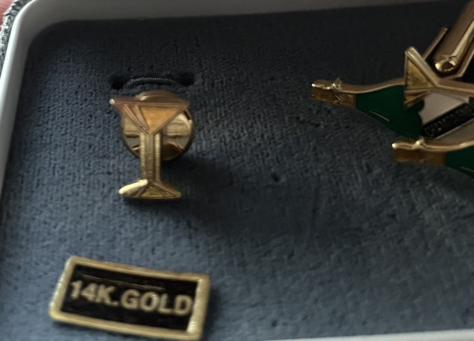 cufflinks and stud set gold vintage