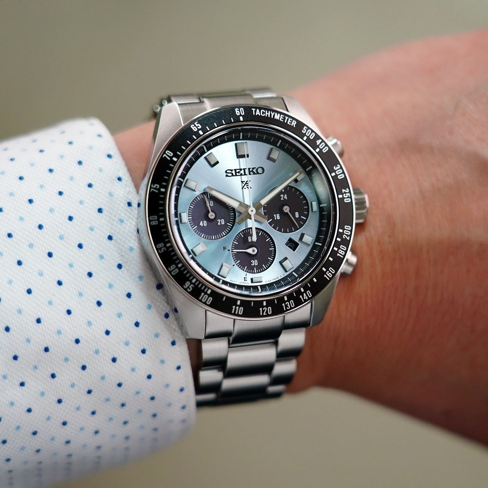 Seiko Prospex SSC935P1 SpeedTimer Solar Chronograph Blue Men’s Casual Watch