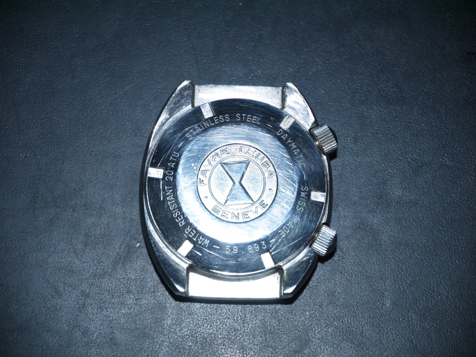 FAVRE LEUBA, DEEP BLUE, 1960’s, 40mm. Stainless, Tropical, Serviced